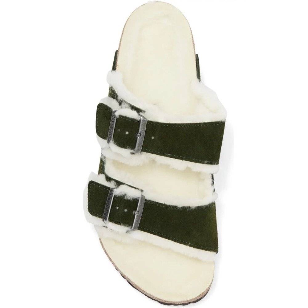 Birkenstock Arizona Shearling Mt. View Green Men's Size EUR 42 US 9-R #1021585 - Picture 3 of 5